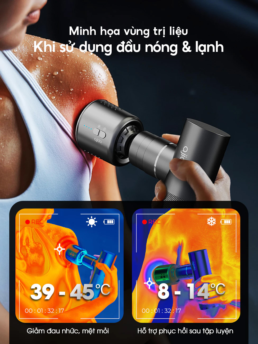 Máy massage mini cầm tay Cao Cấp Ajido MINI Q6