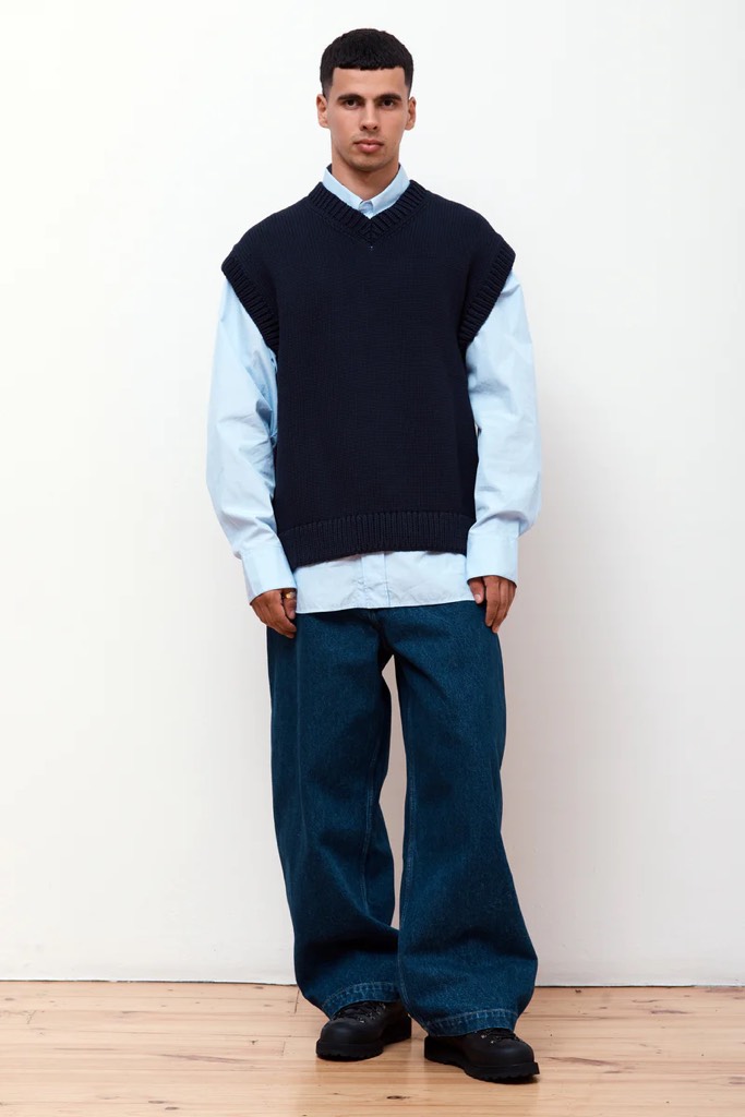 Spun Vest In Dark Navy
