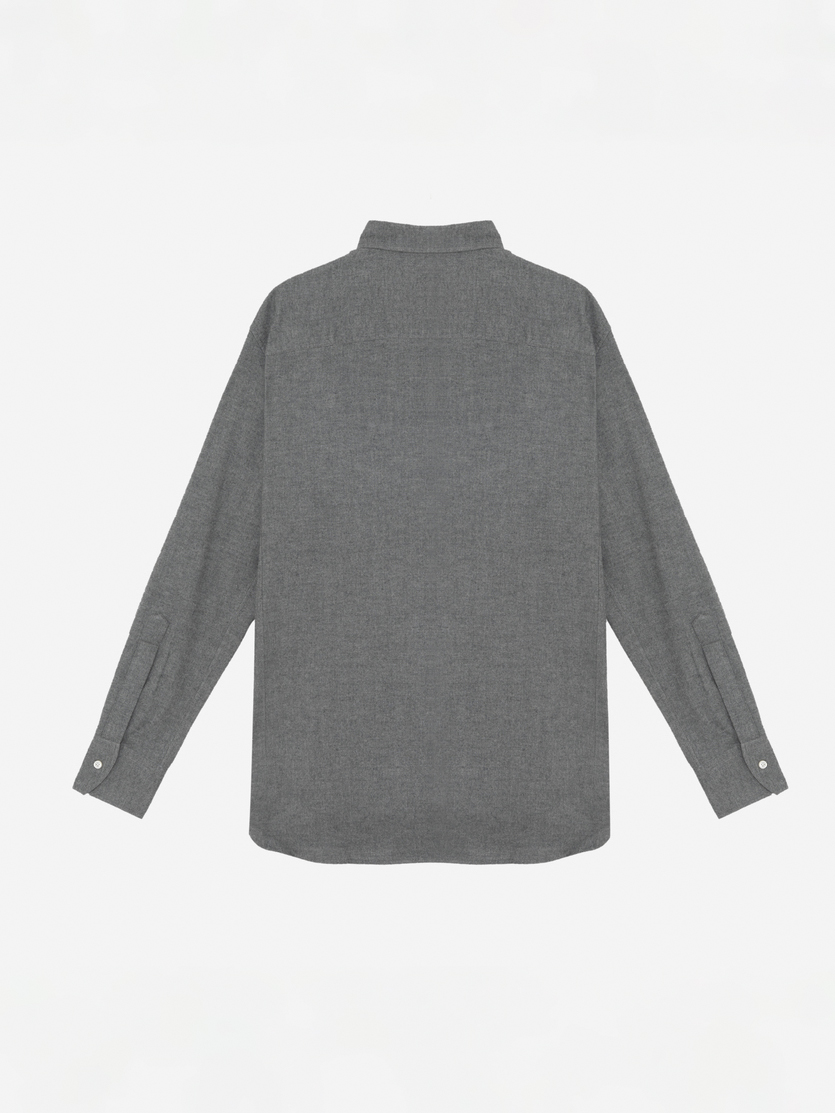 Canclini grey flannel shirt 01X