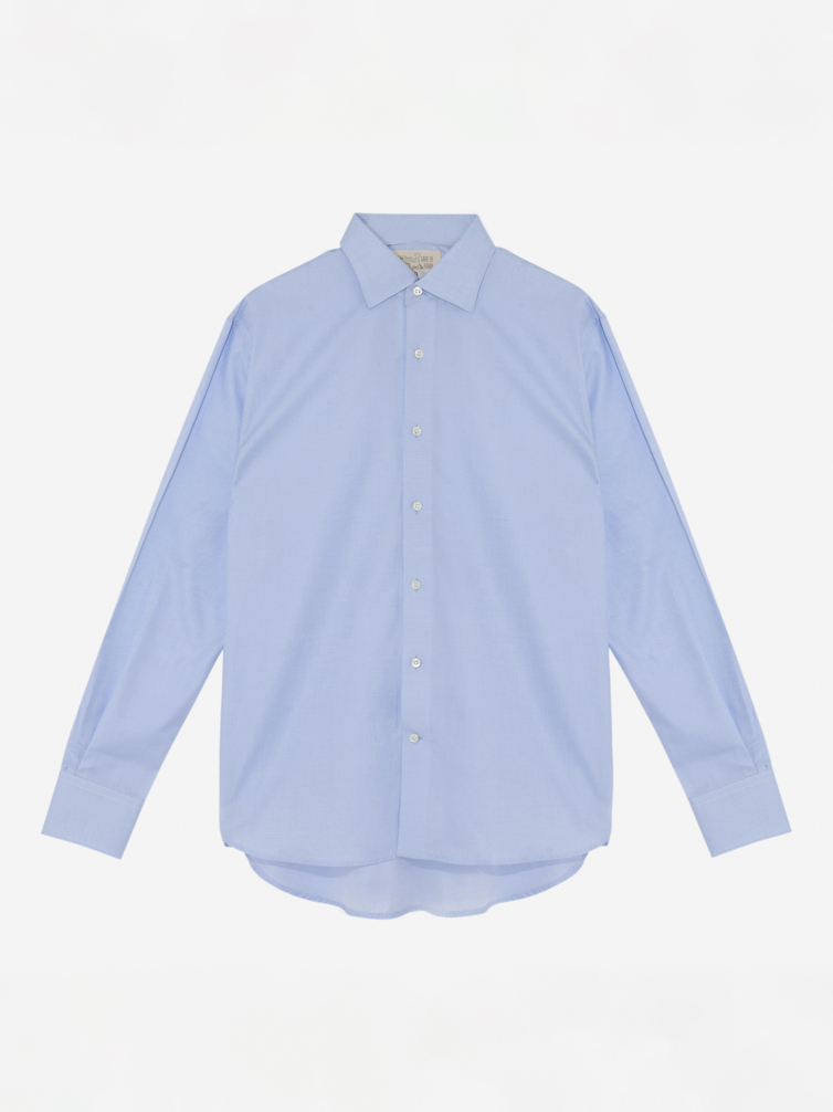 Canclini light blue poplin shirt 01XN