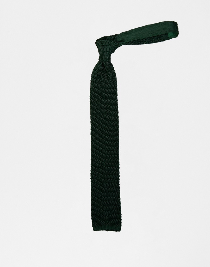 Knit Tie in Green