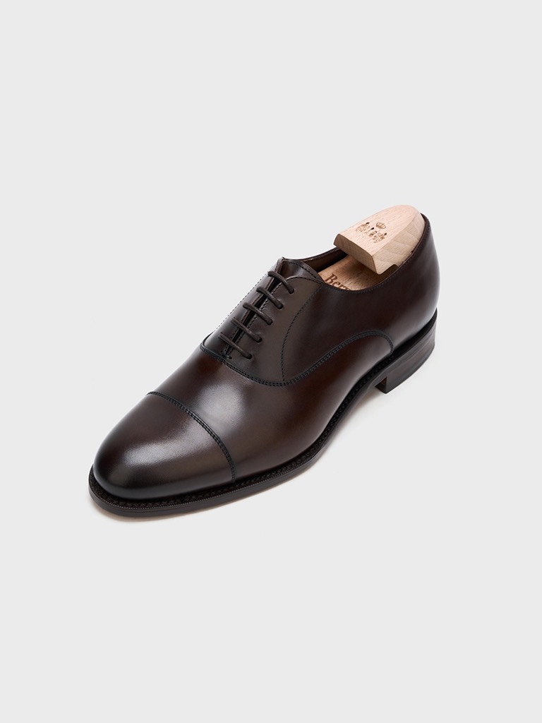 H156 Dark Brown Nomera Calf toe Oxford