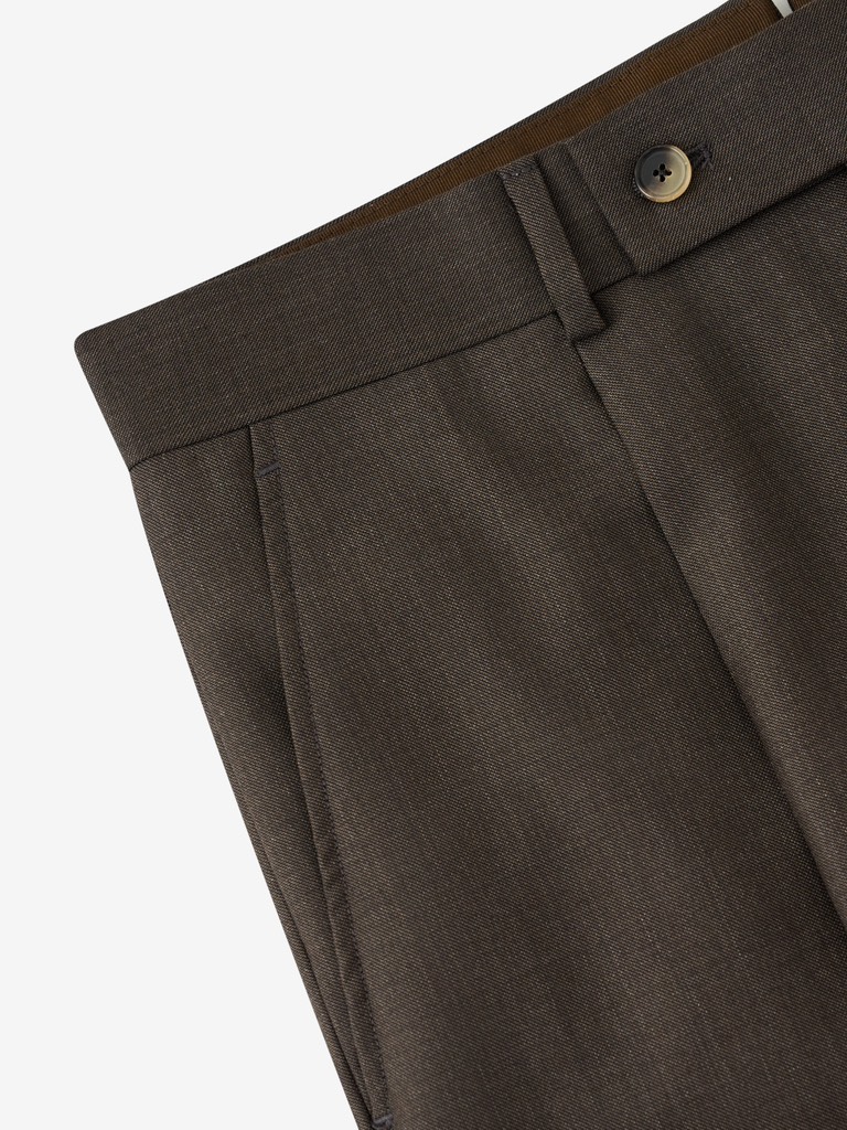 Norma Dark Beige Wool Suit