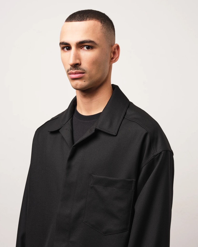Áo Minimal Shirt In Wool Twill