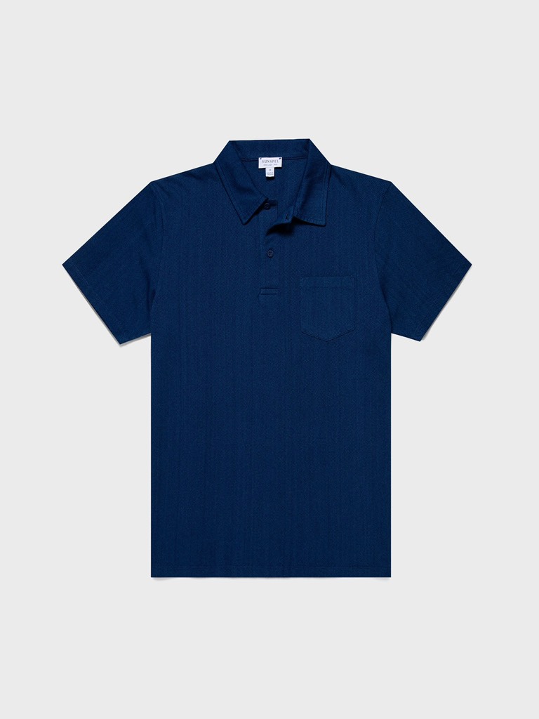 Riviera Polo Shirt in Real Indigo