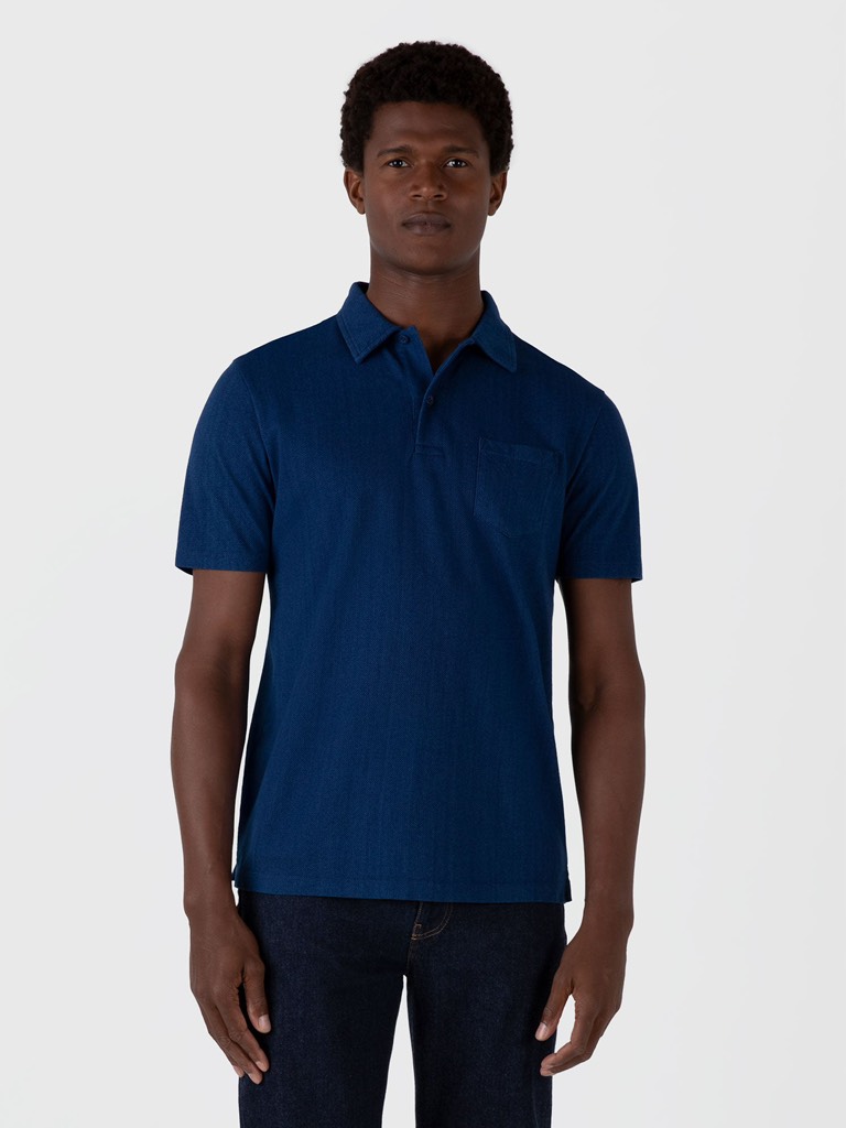 Riviera Polo Shirt in Real Indigo