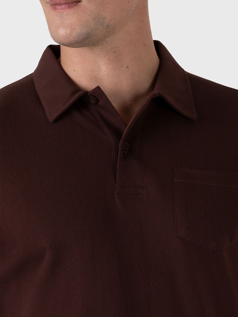 Riviera Polo Shirt in Raisin