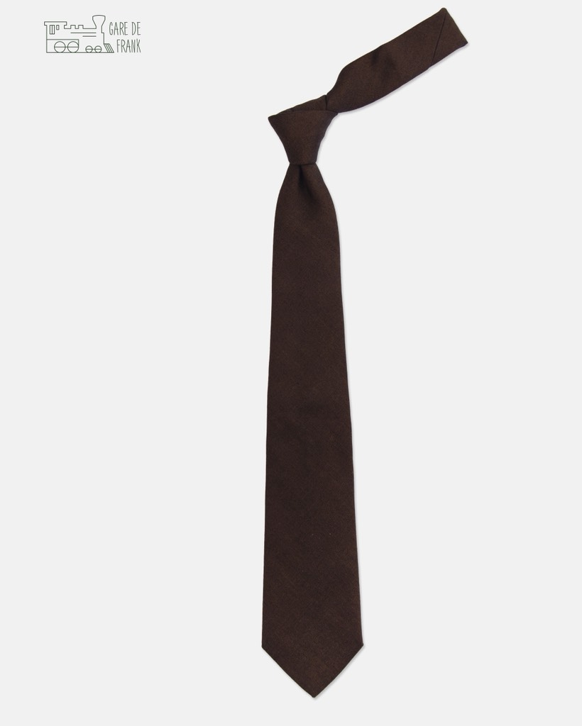 Russet Brown Wool Tie