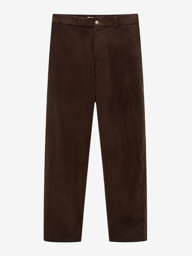 Brown Wide Wale Corduroy Balloon Trousers
