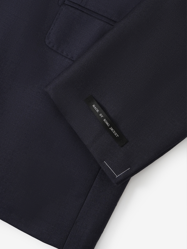 Navy Solid Suit in Loro Piana 'Australis' 23X