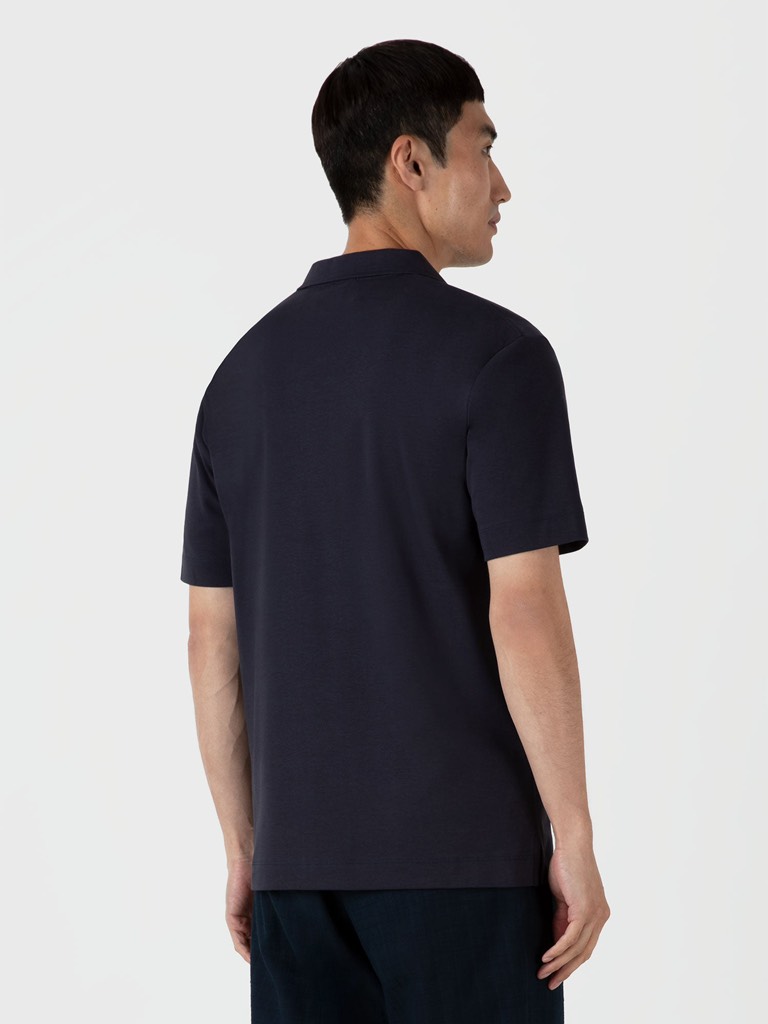 Heavyweight Polo Shirt in Navy
