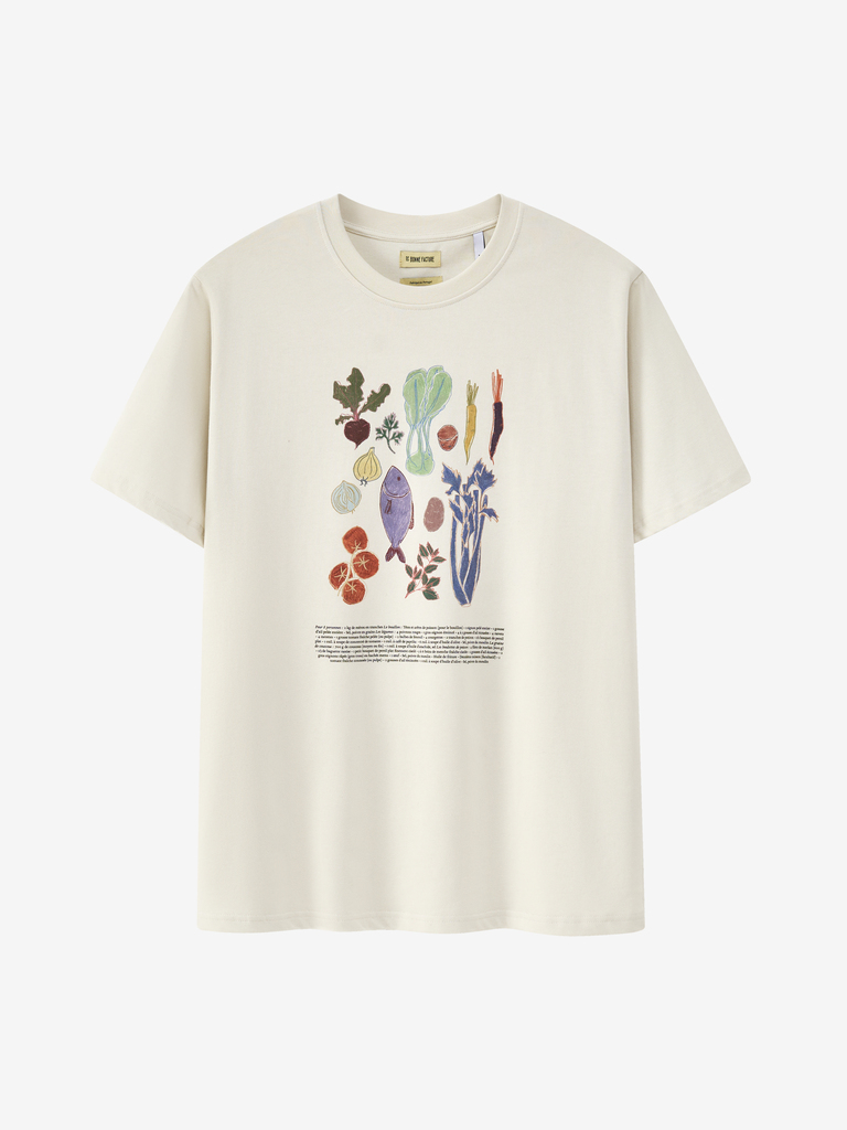 Tunisian Recipe Heavy Cotton Jersey Printed T-Shirt