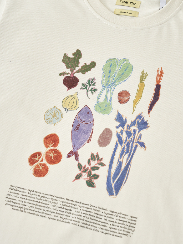 Tunisian Recipe Heavy Cotton Jersey Printed T-Shirt