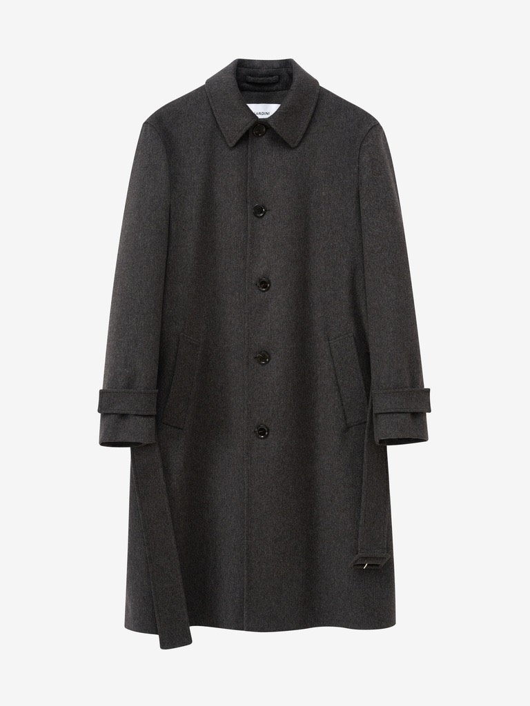 Davy Grey Loro Piana Water Repellent Overcoat