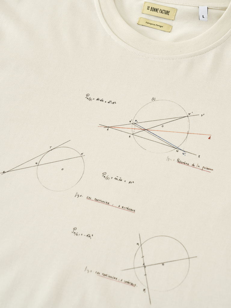 Geometry Notes Heavy Cotton  Jersey Printed T-Shirt