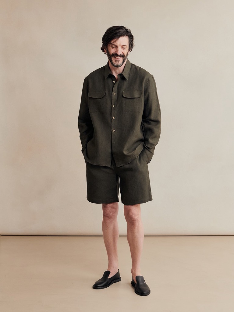 Two Pocket Overshirt In Arabica