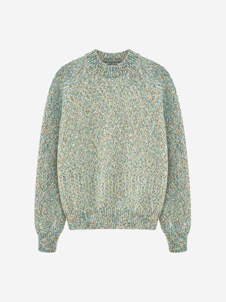 Multicolor Norwegian Wool Raglan Sweater