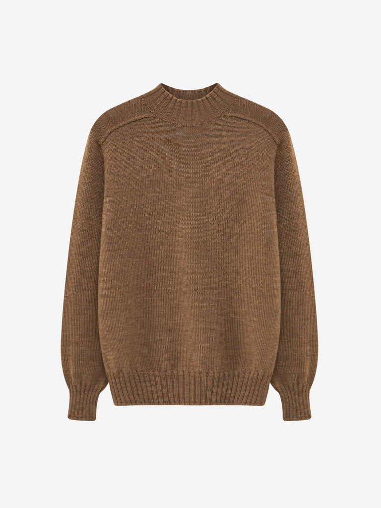 Hazelnut Soft Italian Wool Countryside Sweater