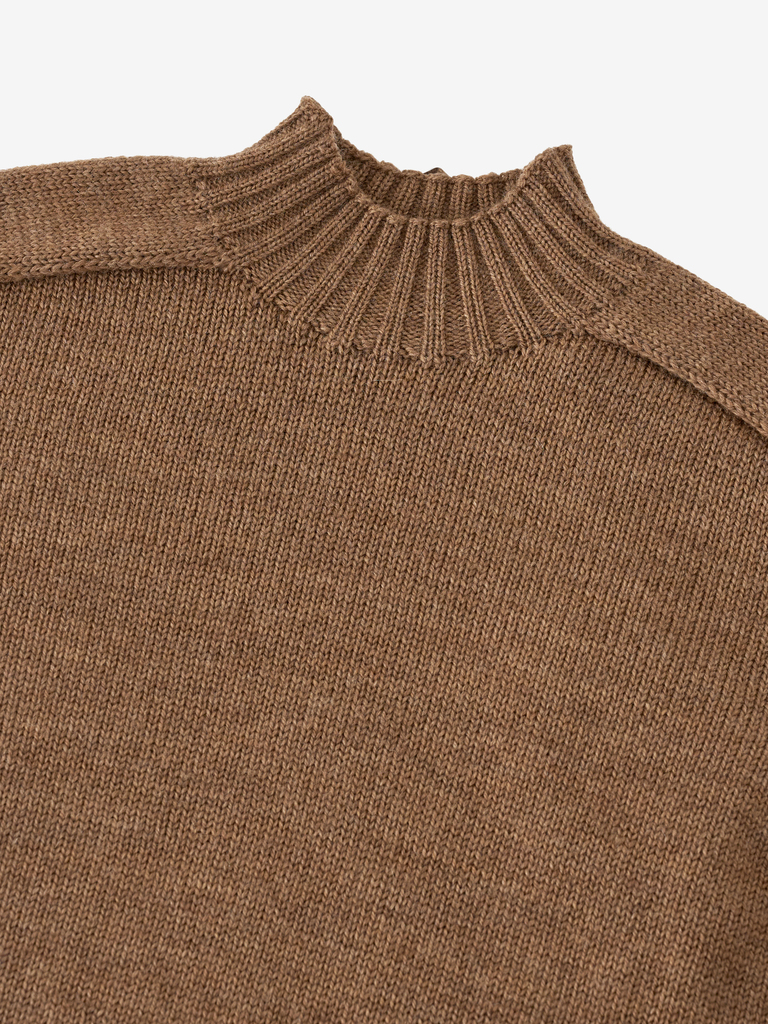 Hazelnut Soft Italian Wool Countryside Sweater