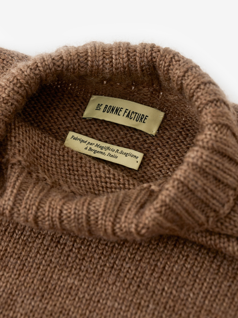 Hazelnut Soft Italian Wool Countryside Sweater