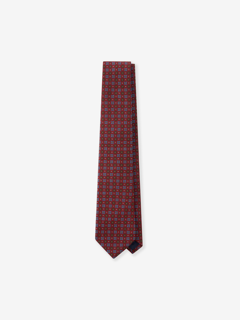 Carmin Square Medallion Wool Tie