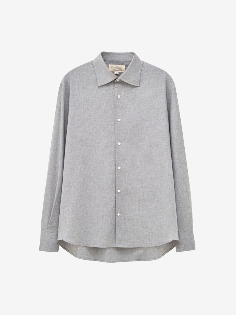 04 Oliver Shirt _ Cloud Heather Flannel