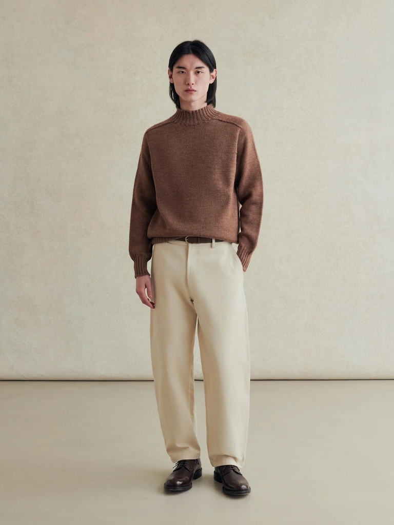 Hazelnut Soft Italian Wool Countryside Sweater