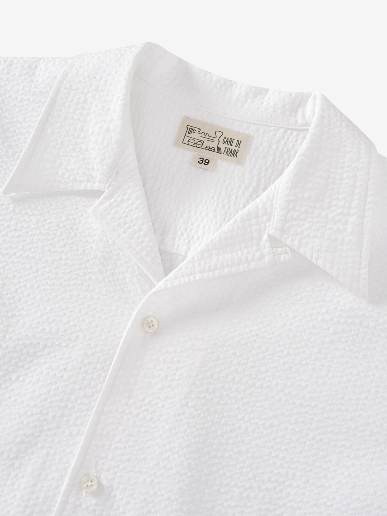 Ernest Shirt | White Seersucker