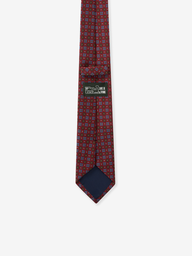 Carmin Square Medallion Wool Tie