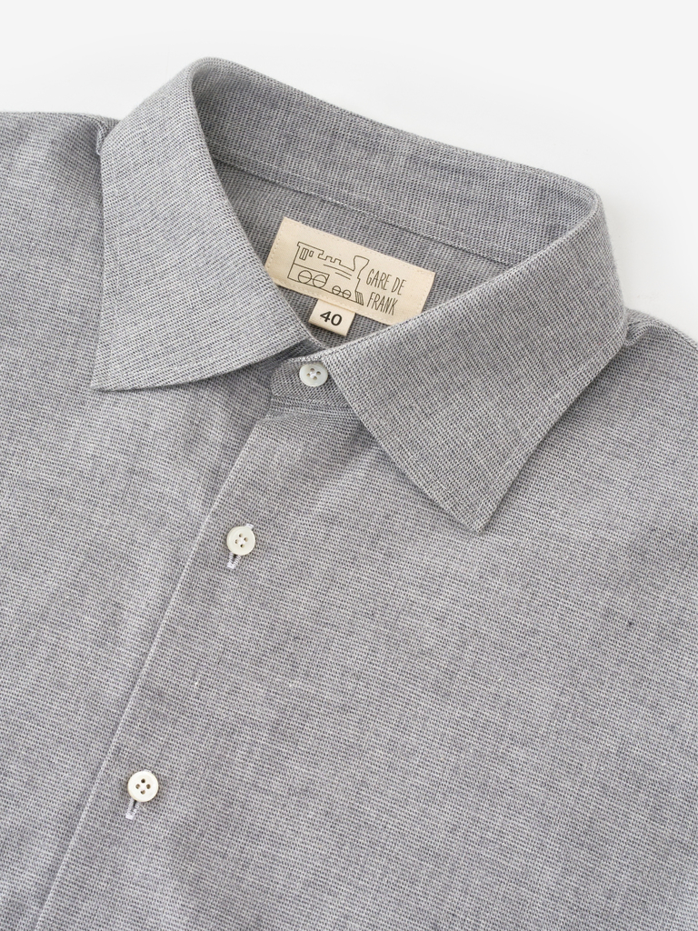 04 Oliver Shirt _ Cloud Heather Flannel