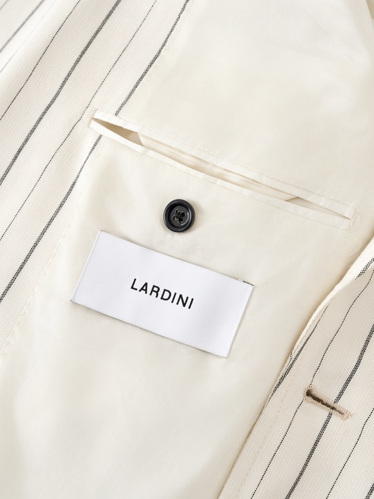 Attitude Beige Striped Jacket