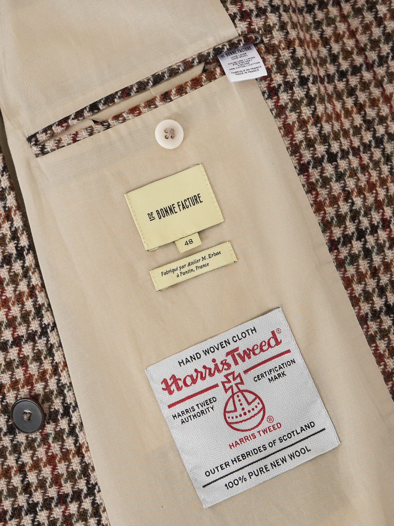 Parisian Raglan Coat in Harris Tweed Wool