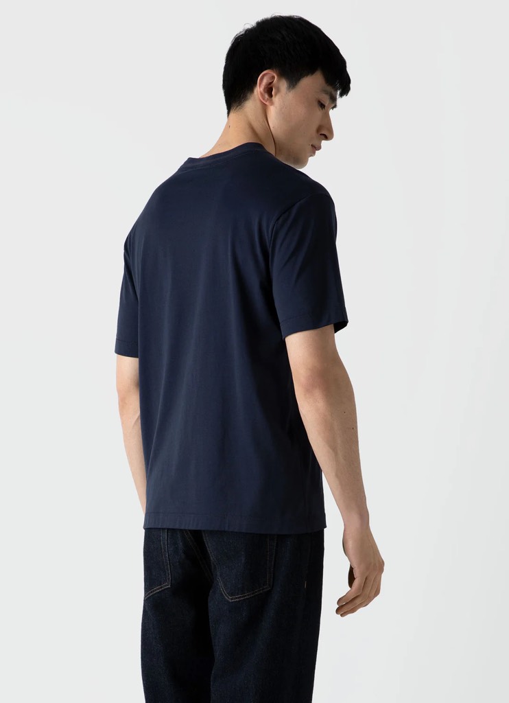 SS Mock Neck T Shirt in Black