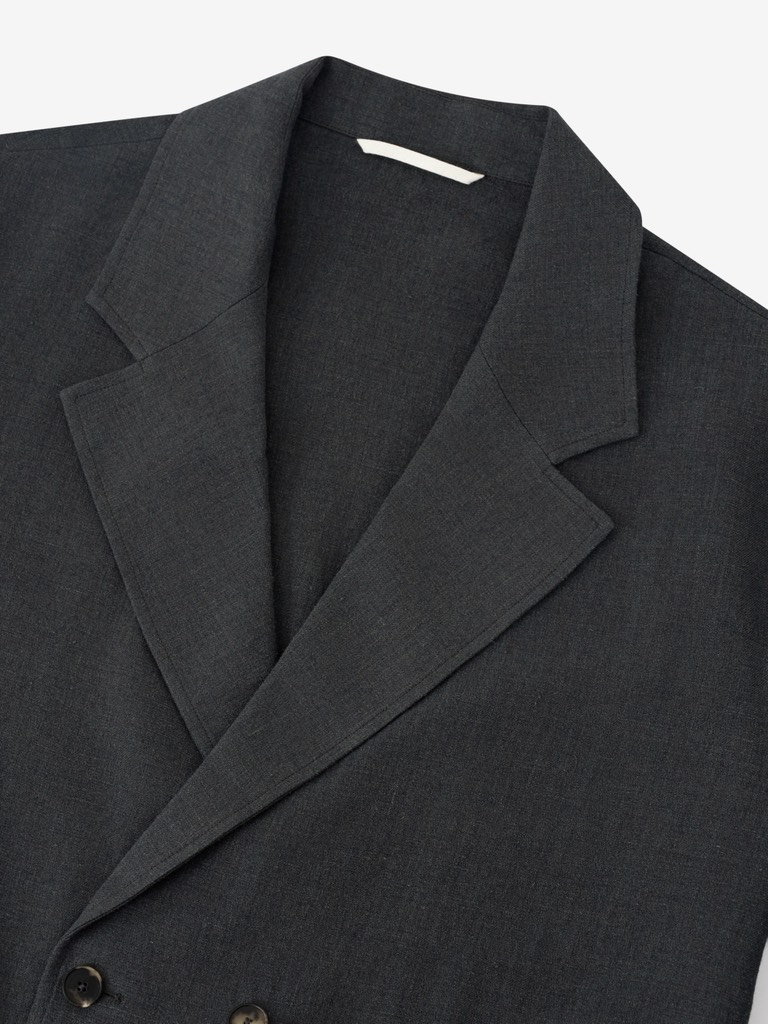 Double Breasted Jacket In Anthracite