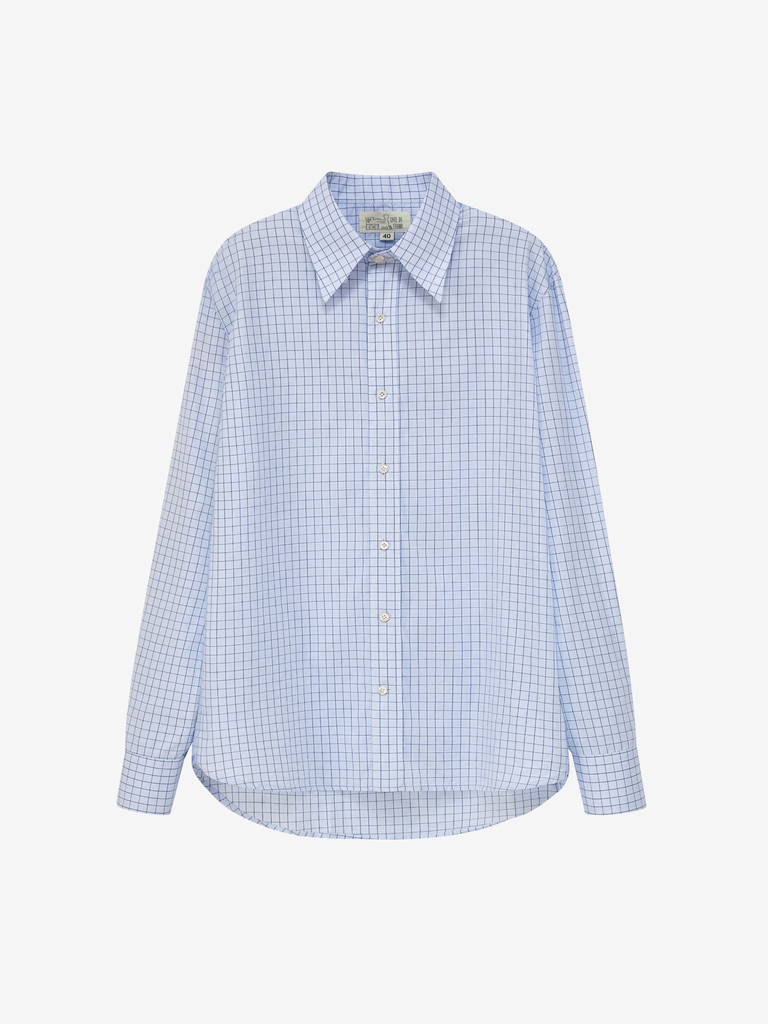 03 Frank Shirt in Navy Window Pane