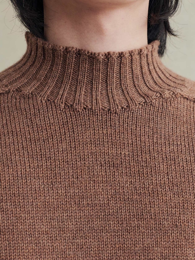Hazelnut Soft Italian Wool Countryside Sweater