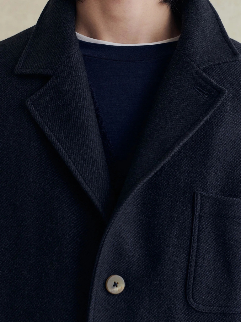 Navy Yak & Wool Cloth Traveler Jacket