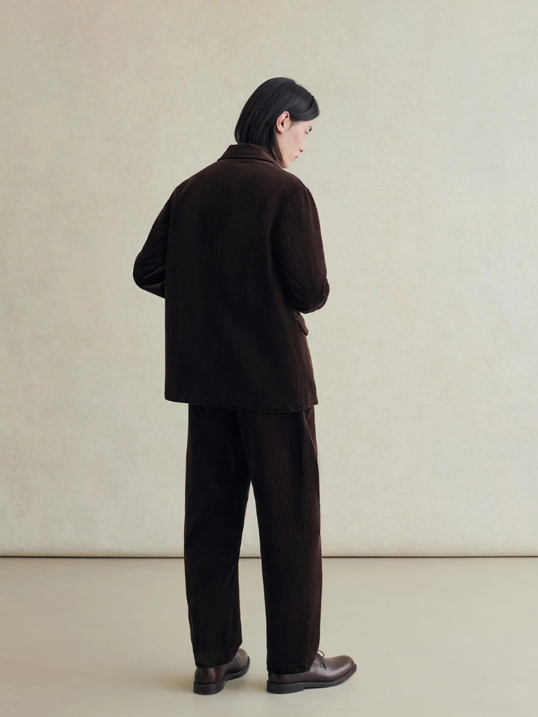 Brown Wide Wale Corduroy Métier Jacket
