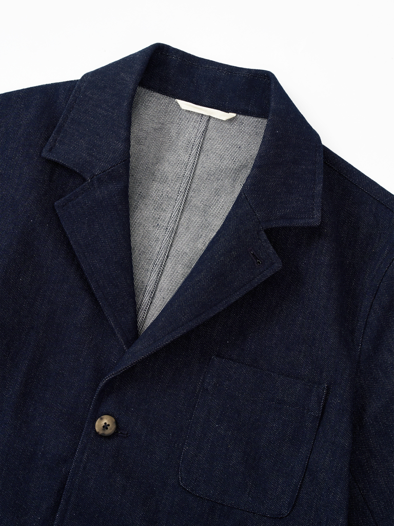 Indigo French Cotton Denim Traveler Jacket