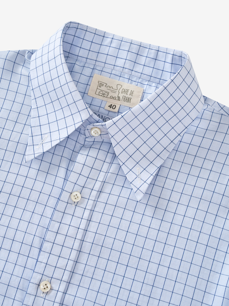 03 Frank Shirt in Navy Window Pane