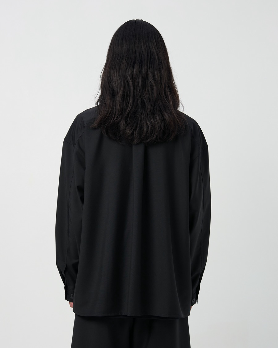 Officer shirt Long Sleeves In Black