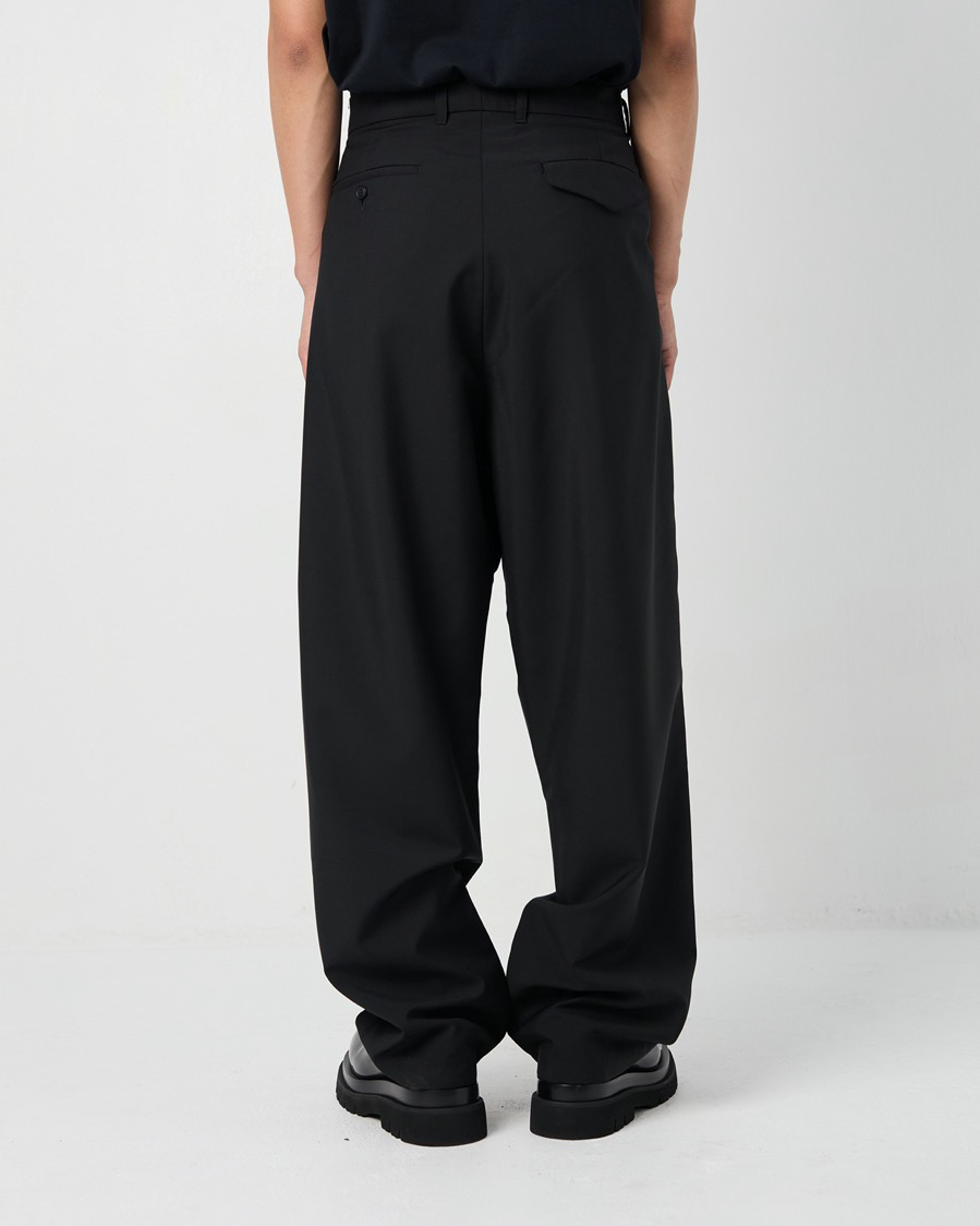 Double Pleated Pants In Dark Grey