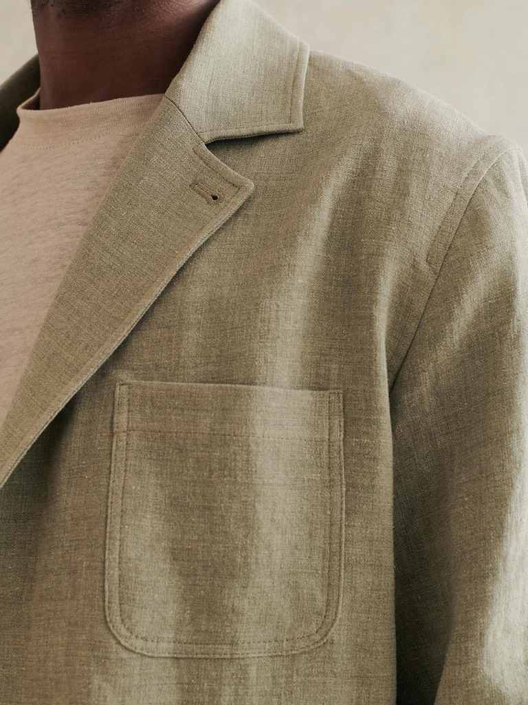 Traveler Jacket In Almond Green