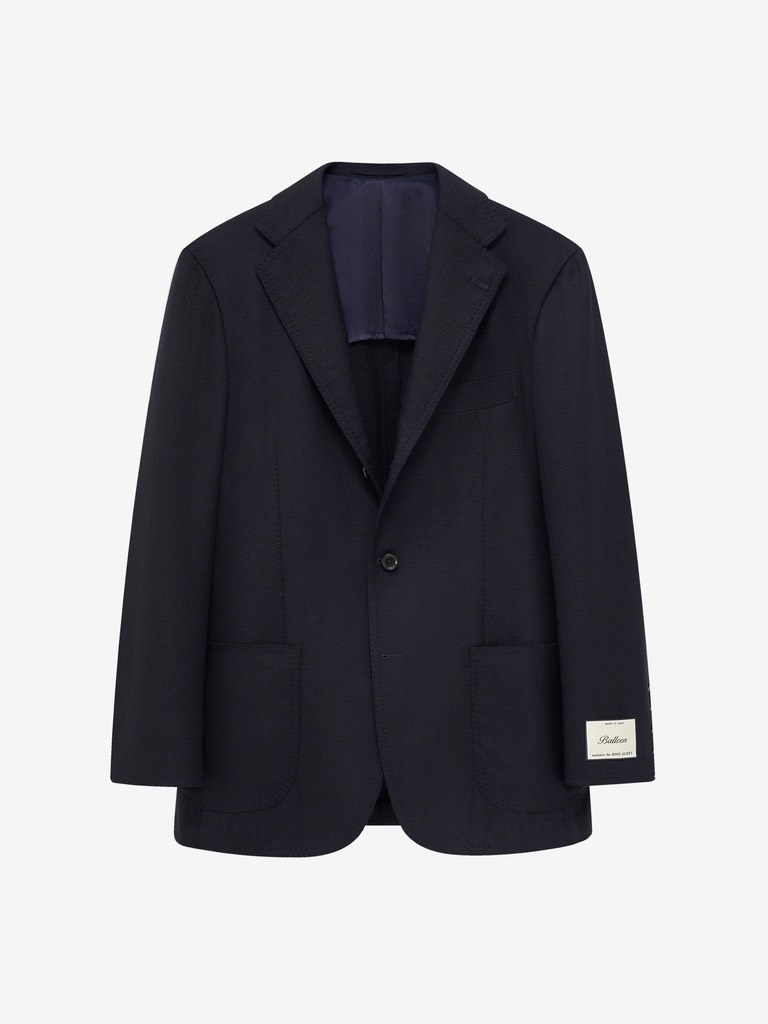 Dark Navy Balloon Blazer 04X