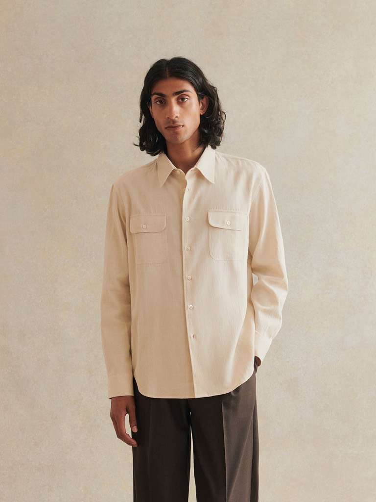 Artist Shirt In Undyed