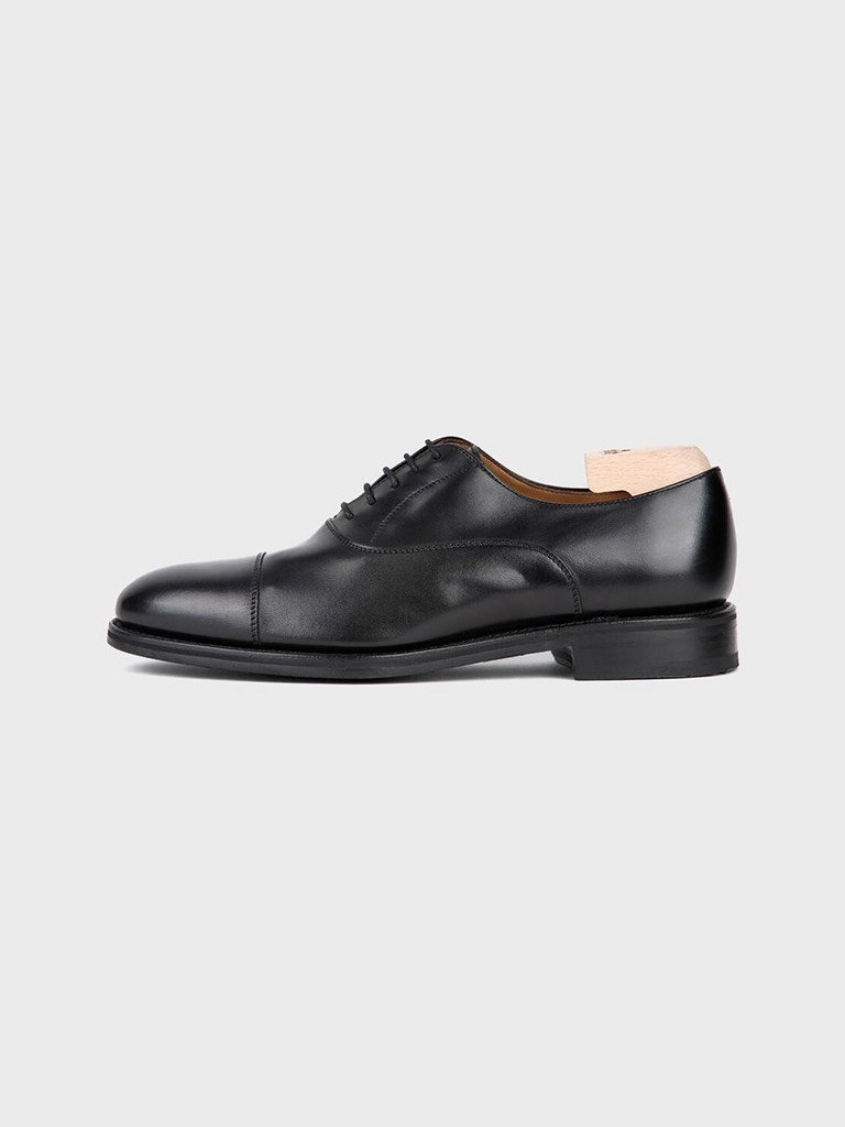 H156 Black Box Calf Cap toe Oxford