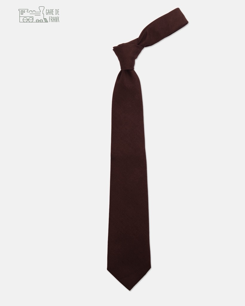 Garnet Wool Tie