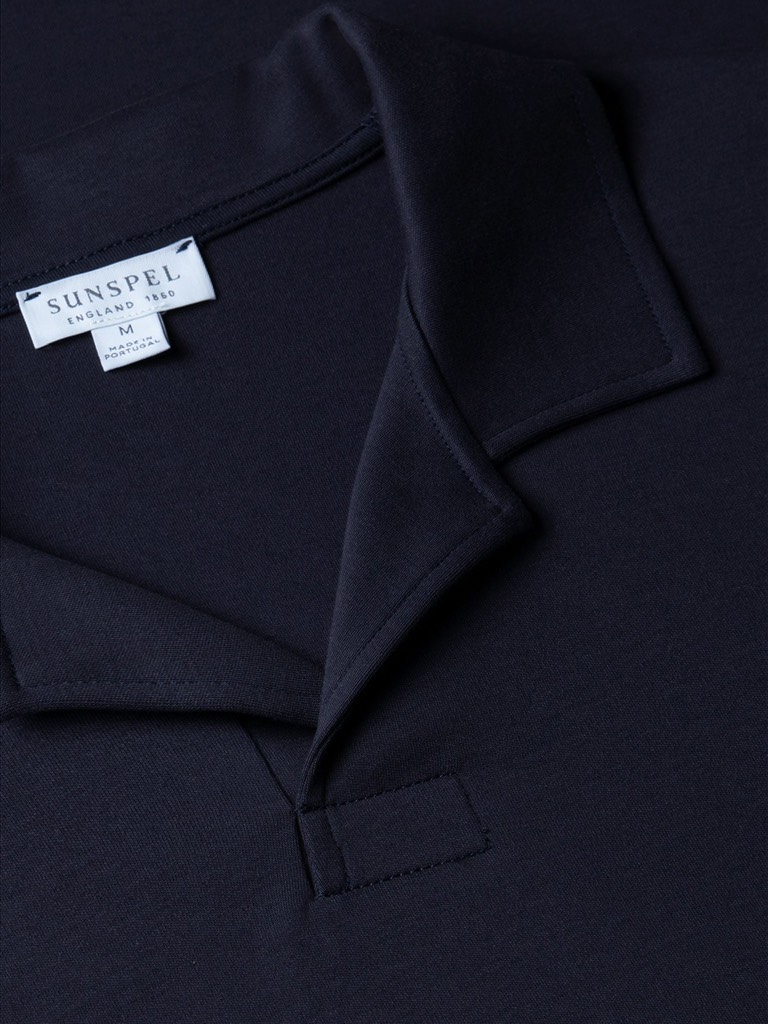 Heavyweight Polo Shirt in Navy
