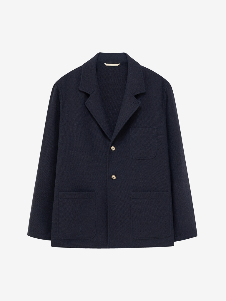 Navy Yak & Wool Cloth Traveler Jacket