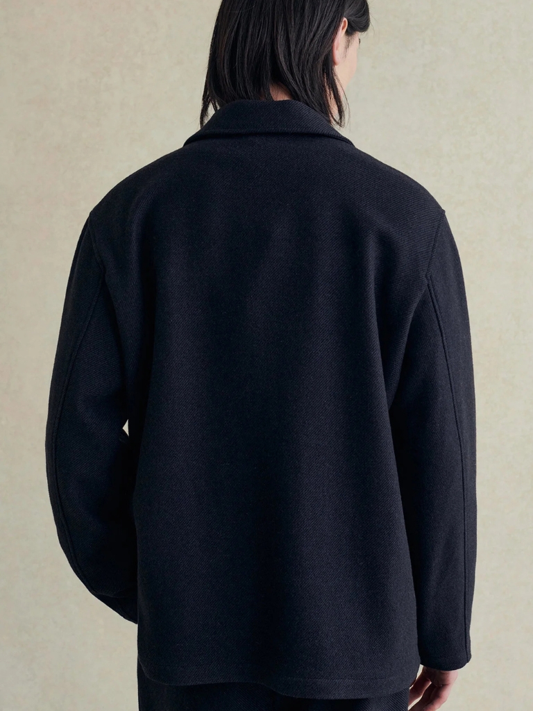 Navy Yak & Wool Cloth Traveler Jacket